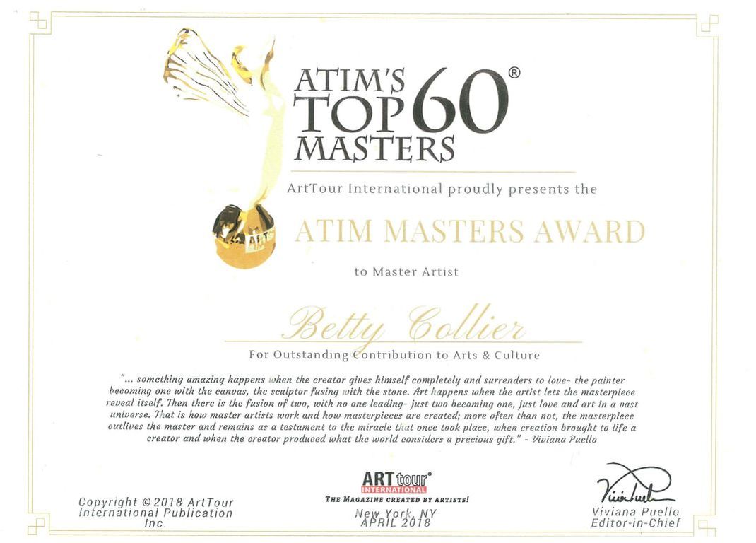Betty Collier ATIM Top 60 Masters 2018